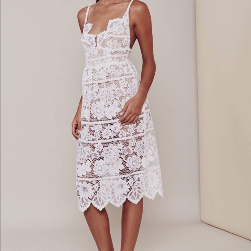 For Love and Lemons Gianna dress in White